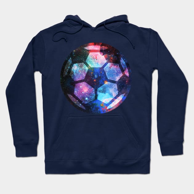 Soccer Galaxy Space Gift Hoodie by Rayrock76